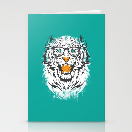 tigeek (white ver.) Stationery Cards