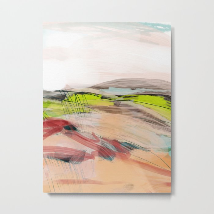 landscape in pastel abstract Metal Print