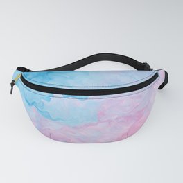 Blue Pink Marble Fanny Pack