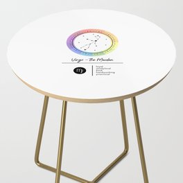 Virgo Zodiac | Color Wheel Side Table