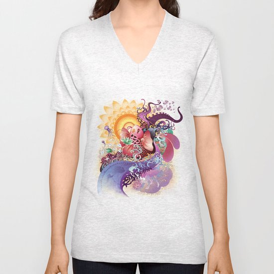 Koi Unisex V-Neck