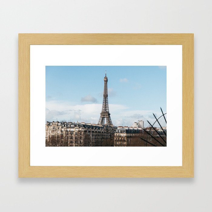 Eiffel Tower Balcony View Framed Art Print