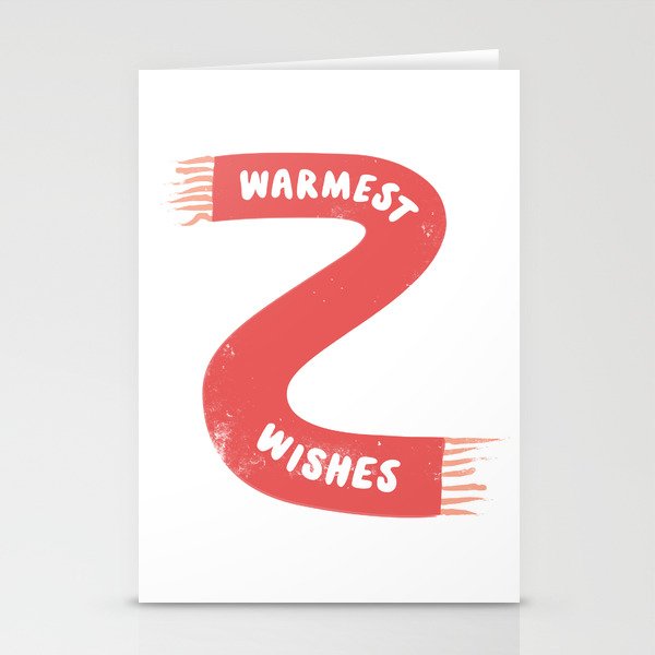 Warmest Wishes Winter Scarf Stationery Cards