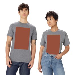 Red Clay Brown Solid Color Behr's 2021 Trending Color Kalahari Sunset MQ1-25 T Shirt