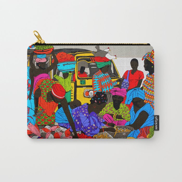 african market 1 Carry-All Pouch