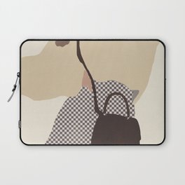 Checked skirt fashion outfit Laptop Sleeve