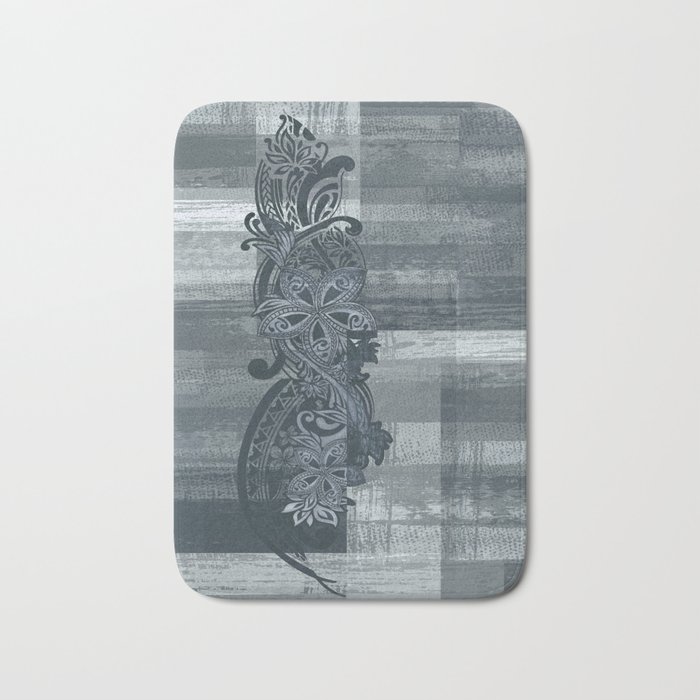 Hawaiian Slate Artboard Abstract Bath Mat