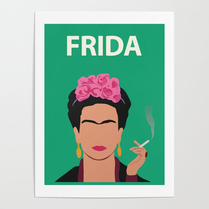 Frida Kahlo Poster Feminist Artwork Minimalist Poster