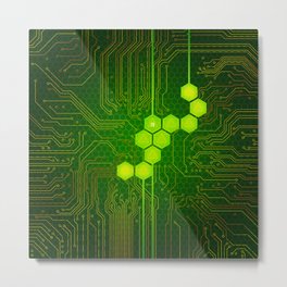 D20 Digital Crit Metal Print