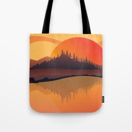 Mountain Sunset Tote Bag