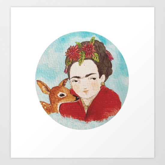 Frida & Granizo Art Print