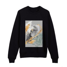 the girl in gold Kids Crewneck