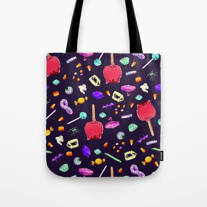 Halloween Candy Pattern Tote Bag
