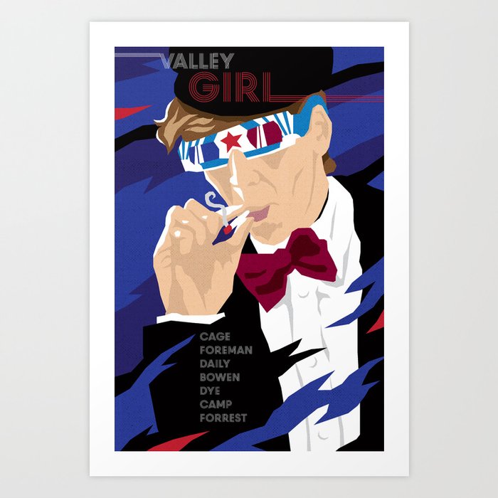 80s TEEN MOVIES :: VALLEY GIRL Art Print