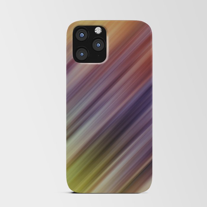  White, Brown, Yellow abstract Glitch Design  iPhone Card Case