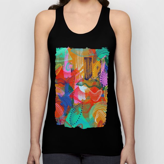 The Stipple Dots Abstract Unisex Tank Top