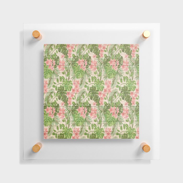Flower on Wood Collection #4 Floating Acrylic Print