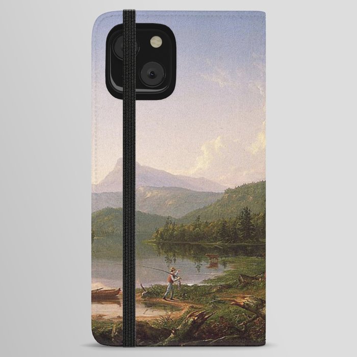 Father returning to his rustic house by the lake after fighing iPhone Wallet Case