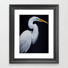 Great White Egret Framed Art Print