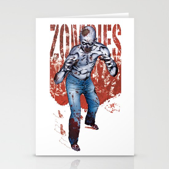 Zombie Walk Stationery Cards