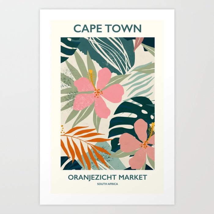 Oranjezicht Market Art Print