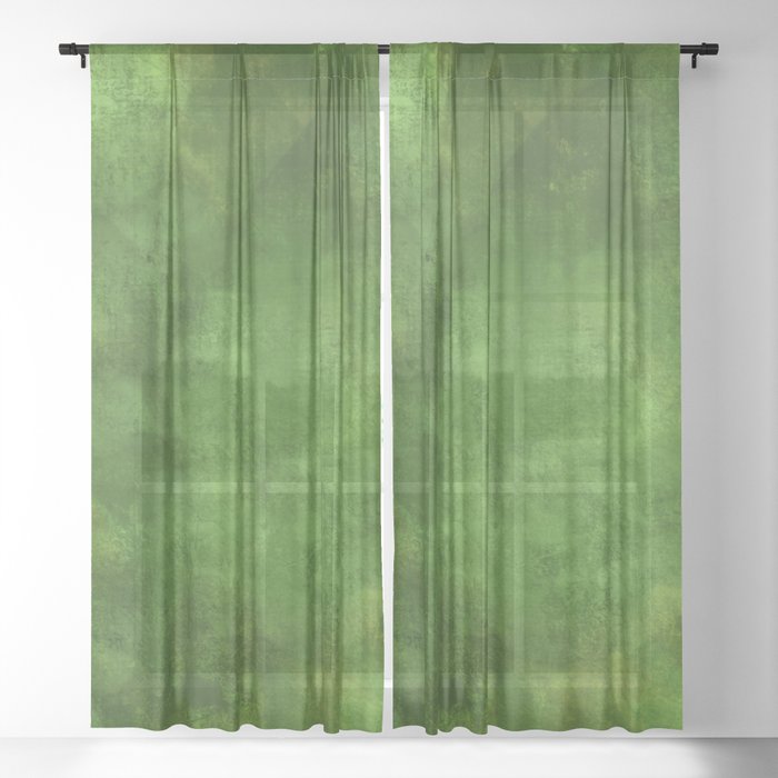 Green Ombre Sheer Curtain