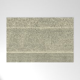The Rosetta Stone // Parchment Welcome Mat