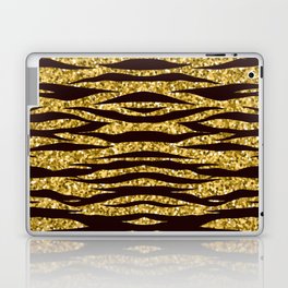 Shiny Gold Tiger Laptop Skin