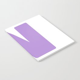N (Lavender & White Letter) Notebook