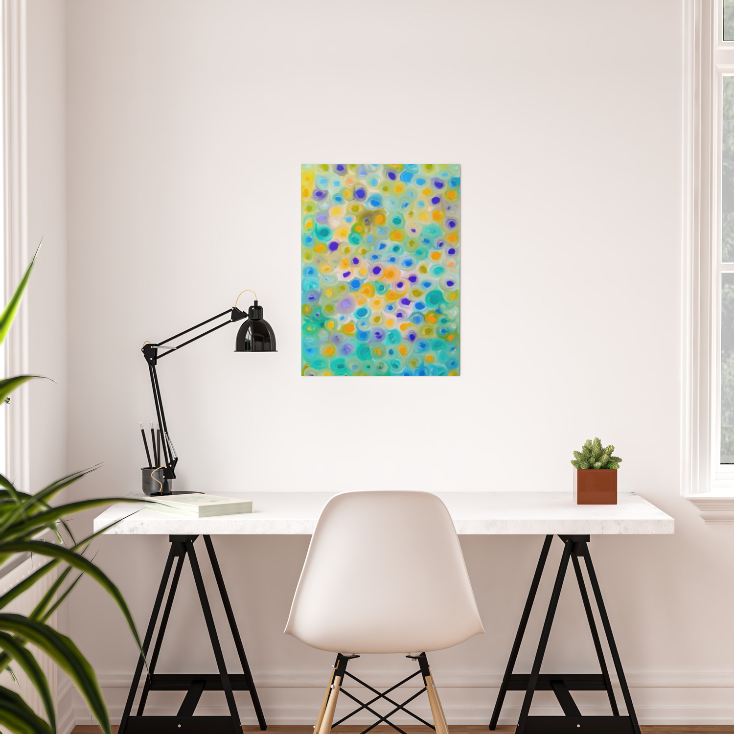 Panka Original Oil Finger Painting By Monika Toth Poster By