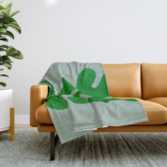 plant minimal abstraction 2 Throw Blanket