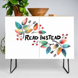 Read Instead  - Sunny Leaves Credenza