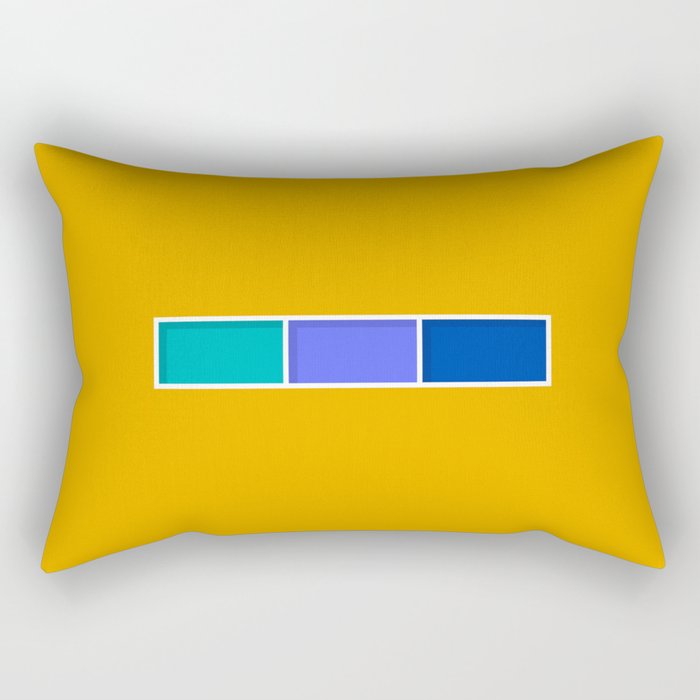 Blue Windows Rectangular Pillow