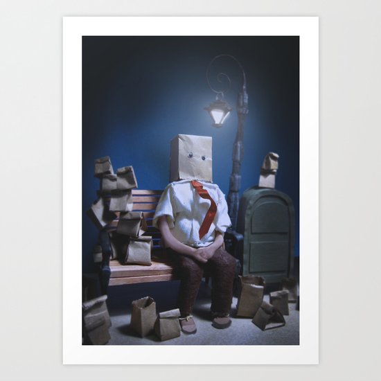 Brown Bag Life Art Print