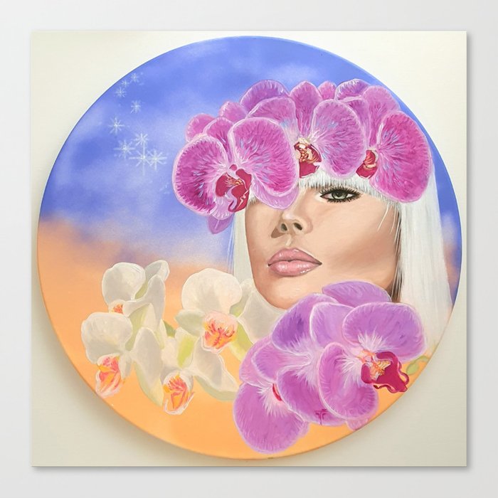 Orchid Goddess Canvas Print