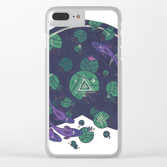 Amongst the Lilypads Clear iPhone Case
