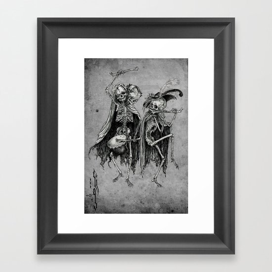 Danse Macabre (variation) Framed Art Print