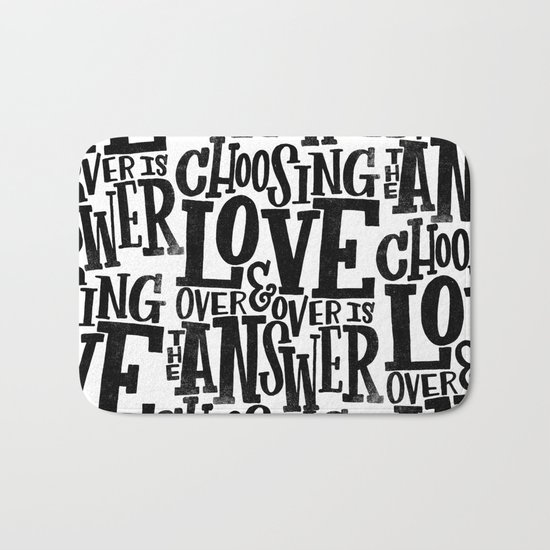 CHOOSE LOVE Bath Mat