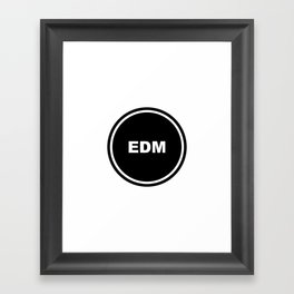 EDM - Electronic Dance Music - Music Genre Framed Art Print