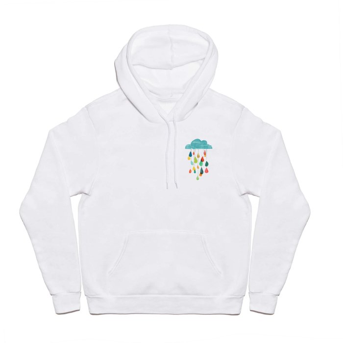 cloudy with a chance of rainbow Hoody