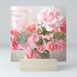 Paris Impressionistic Roses Floral Decor Mini Art Print