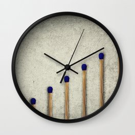 whole matches stairsteps Wall Clock | Goingup, Growth, Object, High, Cooperation, Matchbox, Blue, Copyspace, Match, Photo 