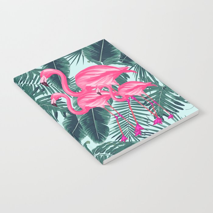 tropical pink flamingo Notebook