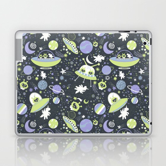 Alien Unicorn Rescue Laptop & iPad Skin