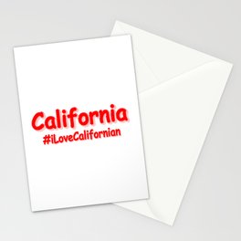"California" Cute Design. Buy Now Stationery Card