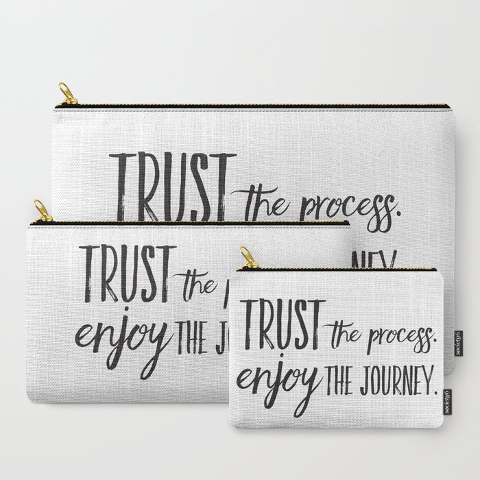 Trust the process enjoy the journey Stock Illustration