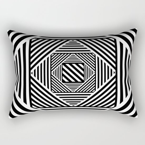B&W Secret Passage Rectangular Pillow