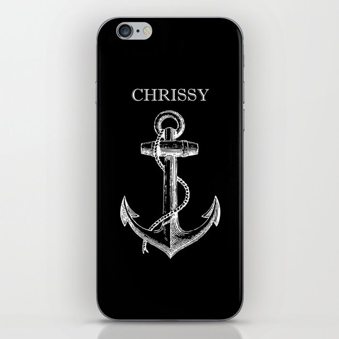 Chrissy Anchor - Black iPhone Skin