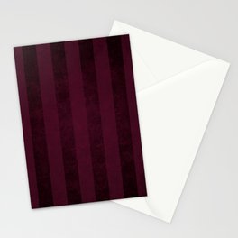 Red Wine Stripes Stationery Cards