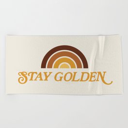 Stay Golden Beach Towel